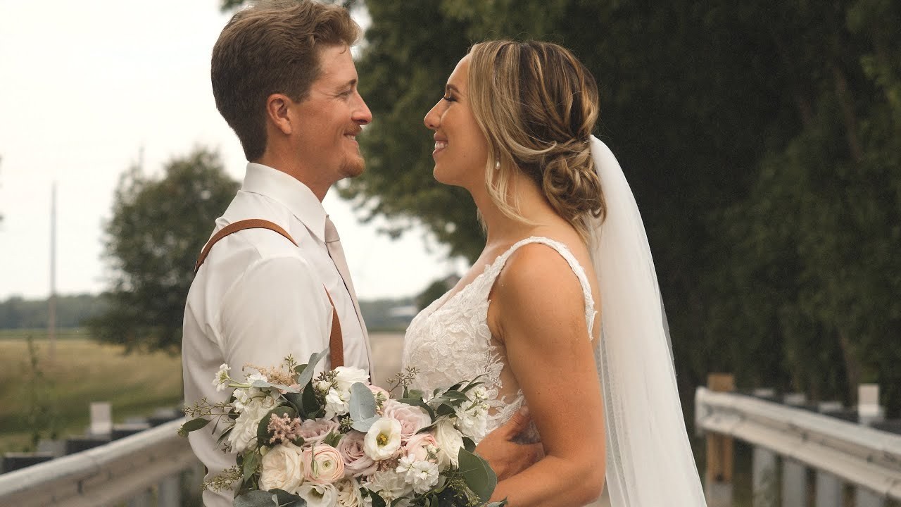 Still from Allie & Luke's wedding film at Crescent Hill Acres.