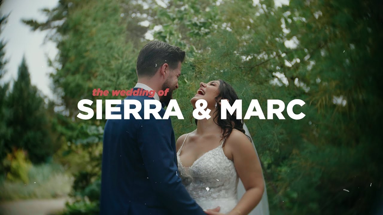 Still from Sierra & Marc's wedding film at the Royal Botanical Gardens.